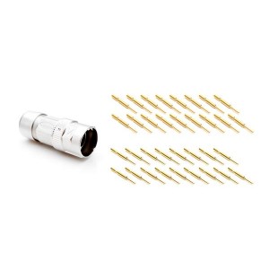 MA5CAP1700-S3-KIT, Цилиндрические метрические разъемы ST 17P TH 11-15mm grip w/male pins