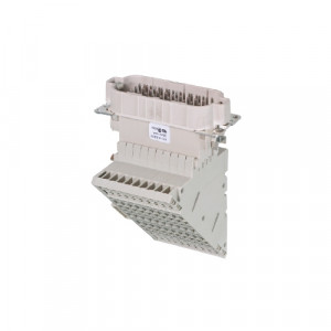 Вилочная контактная вставка HD SAS WR 40 2,5 25, Вилочная контактная вставка, винтовая фиксация, 40 полюсов + PE, типоразмер 16B, 250V, 10A, сечение обслуживаемых проводников 0,5-2,5 мм кв, тип покрытия контактов: олово, заземление справа,