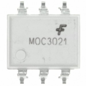 MOC3021SM, Оптопара симисторная одноканальная изоляция 4.17кВ напряжение 400В 0.015A 0.33Вт -40...+85°С