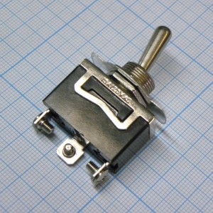 MT KN3(C)-103A-B3 15A/125V; 10A/250V, тумблер ON-OFF-ON 1 группа контактов с  винтами