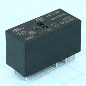 HF115F/024-2ZS4AG, Реле силовое, 8 А, 24 В, две контактных группы-два направления