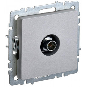 Розетка телевизионная оконечная TV СП Brite РТВ11-0-БрА алюм. BR-A10-O-K47