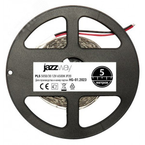 Лента светодиодная LEDx30/м 5м 7.2Вт 12В IP20 белый 327545