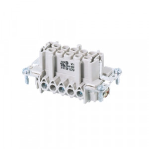 Розеточная контактная вставка BAS BUS 3 2,5 64, Розеточная контактная вставка, винтовая фиксация, 3/2 полюса + PE типоразмер 10B, 400/690V, 16A, сечение обслуживаемых проводников 0,5-2,5 мм кв, тип покрытия контактов: олово,