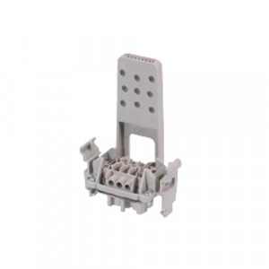 Розеточная контактная вставка BU 70.3 /10 RVZ, Розеточная контактная вставка, винтовая фиксация, 10 полюсов + PE, типоразмер 10B, 500V, 16A, сечение обслуживаемых проводников 0,5-2,5 мм кв, тип покрытия контактов: олово, с упорами для защелок, с разгрузкой от натяжения, с монтажной рамкой