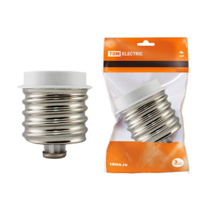 Переходник E40-E27, белый, SQ0335-1003