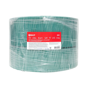 Термоусаживаемая трубка ТУТ нг 120/60 зелёная рулон PROxima tut-120-j