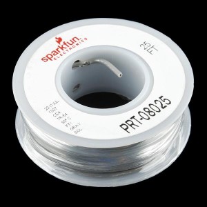 PRT-08025, Принадлежности SparkFun Hook-up Wire - Gray (22 AWG)