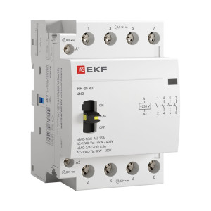 Контактор модульный КМ РУ 25А 4NO (3 мод.) PROxima km-3m-25-40