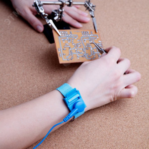 Антистатический браслет 12-0255, с заземлением, длина 2м