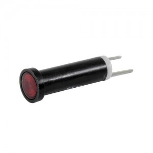 44-NKR120-CRO, Светодиодные панельные индикаторы Bi Pin Flush Red 120VAC