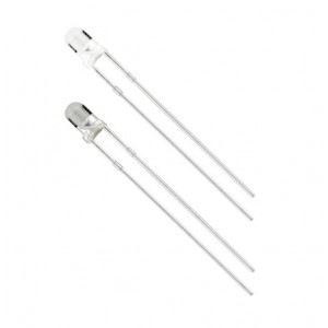 LTH3MM12VFR4400, Стандартные светодиоды - Сквозного монтажа 3mm Thru Hole LED White for 12VDC