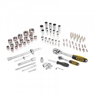 Набор инструментов 1/2 1/4 CrV 94 предмета пластик. кейс KR-66-6694