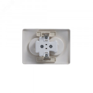 Розетка 2-м СП Glossa 16А IP20 без заземл. в сборе титан SE GSL000420