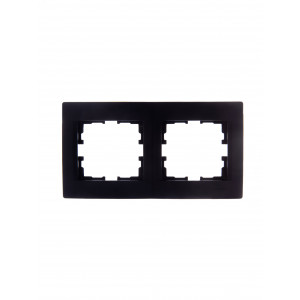 Рамка 2-м Karina горизонт. черн. бархат 707-4200-147