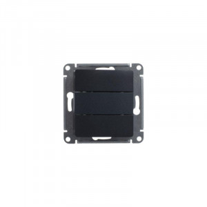 Выключатель 3-кл. СП Glossa 10А IP20 (сх. 1+1+1) 10AX механизм антрацит SE GSL000731