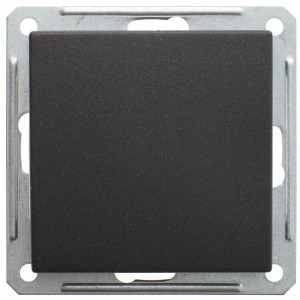 W59 1-клавишный ВЫКЛЮЧАТЕЛЬ 2-полюсный, 16АХ, механизм, ЧЕРНЫЙ БАРХАТ C3(7)_ VS216-152-6-86