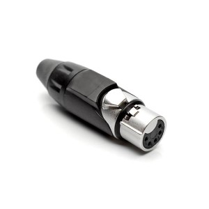 AX5F0M, Разъемы XLR 5P SOCKET F PLUG BLACK MARK SLEEVE