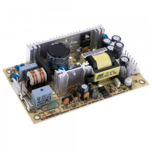 RPS-45-12, AC-DC med, 45.6Вт, вход 80…264V AC, 47…63Гц, выход 12В/3.8A, рег.вых 11.4…13.2В, изоляция 4000V AC, открытая плата 76.2х50,8х24мм, -30…+70°С