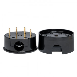 Разъем РШ-ВШ 32А 380В 3P+PE (ОУ) карболитовый черный PROxima AS-380-O-04