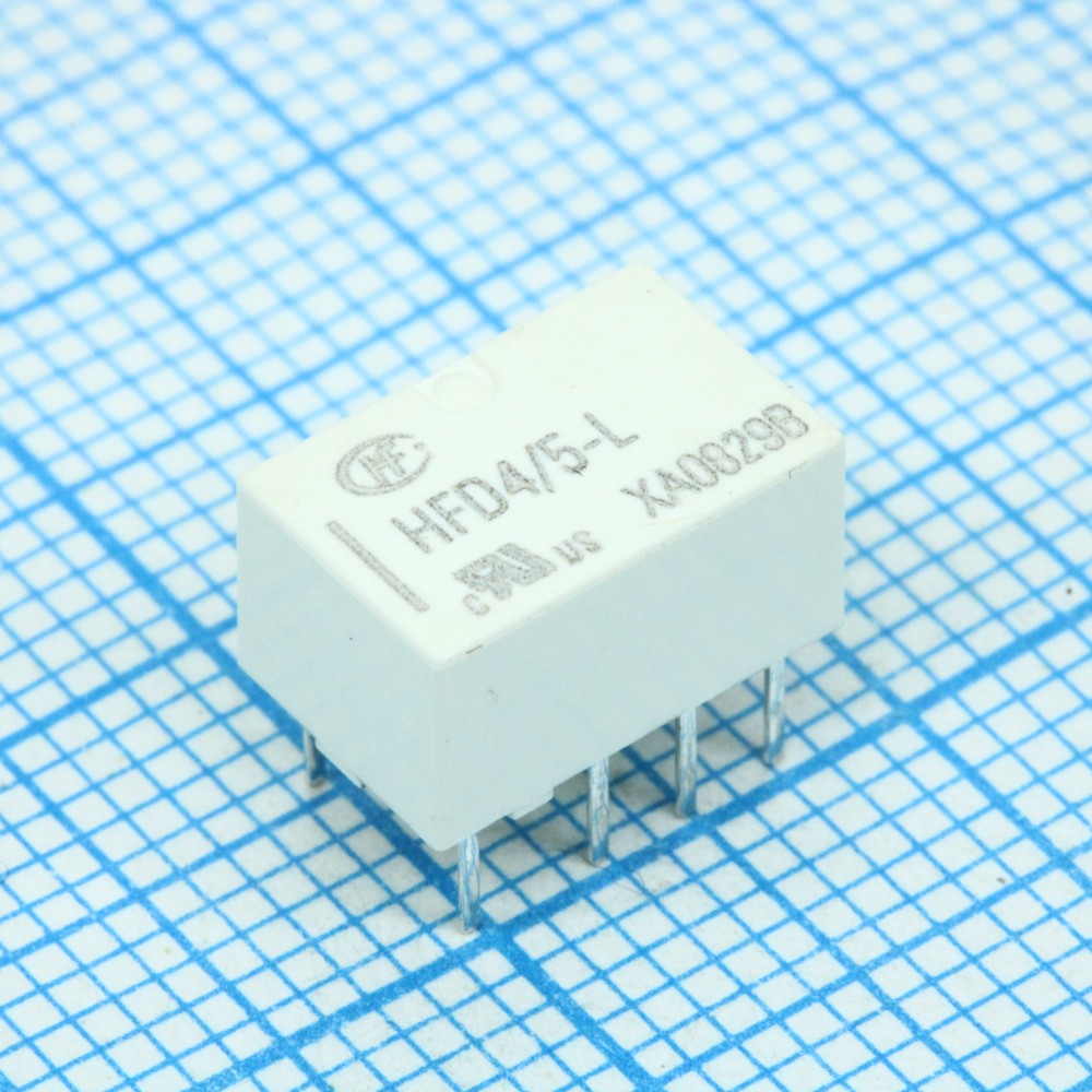 Изображение товара Реле бистабильное 5VDC 2 контакта 2А 250VAC HFD4/5-L