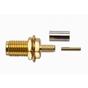 72956, РЧ соединители / Коаксиальные соединители SMA JACK BULKHEAD RG174 178 188 316