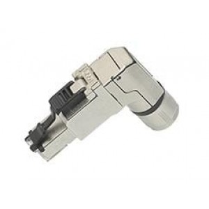 130047-8009, Цилиндрические метрические разъемы FA RJ45 CAT6A 8P MA RA SHLD IPC AWG22