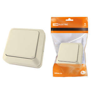 Выключатель 1-кл. открытой установки IP20 10А, сл. кость "Ладога" SQ1801-0002