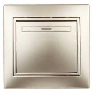 Переключатель Plano 1-108-04 промежуточный, 10А-250В, IP20, СУ, шампань Б0053822