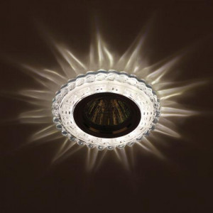 DK LD35 SL/WH Светильник декор cо светодиодной подсветкой MR16, прозрачный (50/1400) Б0036503