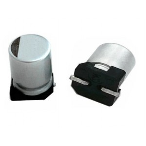 EHV101M50RF, Конденсатор алюминиевый  электролитический 100мкФ 50В ±20% (10 X 10.5мм) для поверхностного монтажа 315мА 2000час 105°С лента на катушке