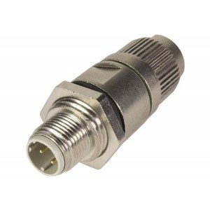 21033811425, Цилиндрические метрические разъемы PFT M12 IDC SHIELDED D-COD. 4POL. ML