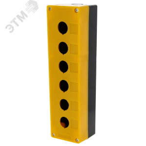 Корпус КП106 пластиковый 6 кнопок желтый PROxima cpb-106-o