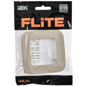 FLITE ARTISTIC Рамка 1-местная РУ-1-А-ФлЛ льняной IEK FI-M12-31-20-K88