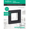 Рамка 1-м AtlasDesign Aqua IP44 карбон SE ATN441001