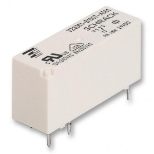 2-1393222-7, Реле силовое катушка 12В 8A один контакт на замыкание (28.6x10x15)мм монтаж в отверстие