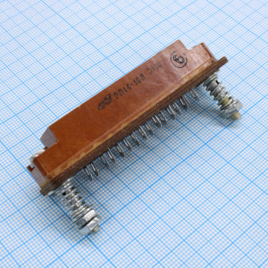 РП14-16-Л розетка, Соединитель  низкочастотный, прямоугольный, внутреннего монтажа