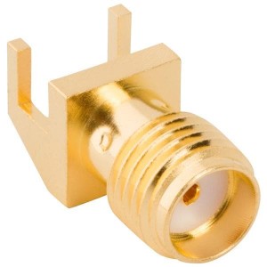 132417, РЧ соединители / Коаксиальные соединители SMA R/A PCB END LAUNCH RECPT