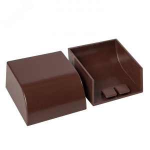 Заглушка (40х25) (4 шт) темное дерево EKF-Plast