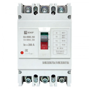 EKF Basic Автоматический выключатель ВА-99МL 250/200А 3P 20кА