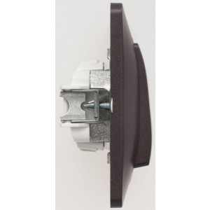 Выключатель 1-кл. СП Glossa 10А IP20 (сх. 1) 10AX в сборе шоколад. SE GSL000812