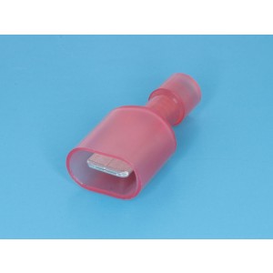 TAI-1.25IF, Клемма ножевая 6,3мм, вилка на провод 0,5-1,5мм, полностью изолированная, кратно 100шт.