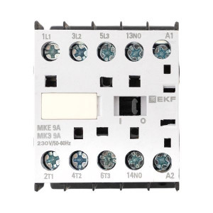 Мини-контактор МКЭ 9А кат. 230В AC 1НО PROxima Mctr-s-9-230