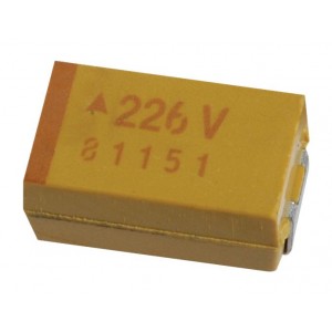 TCJA106M020R0150, Конденсатор танталовый полимерный 10мкФ 20В A корпус ±20% (3.2 X 1.6 X 1.6мм) для поверхностного монтажа 3216-18 0.15Ом 105°C лента на катушке