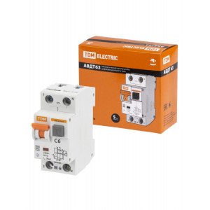 АВДТ 63 2Р(1Р+N) C6 30мА 6кА тип А SQ0202-0100
