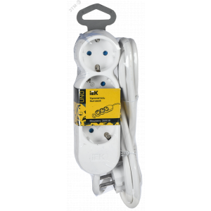 Удлинитель 3х3м с заземл. 16А IP20 Uno У03 2P+PE 250В 3х1.5 WYP53-16-03-03-Z