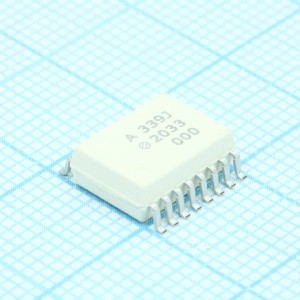 ACPL-339J-000E, Оптопара с двумя выходами 5кВ 16SMD