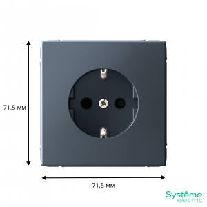 ARTGALLERY РОЗЕТКА с заземлением со шторками, 16А, механизм, быстрозажимные клеммы, грифель GAL000745S