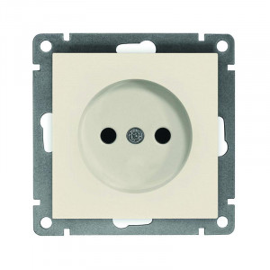Розетка 1-м СП Афина 16А IP20 без заземл. механизм сл. кость (ivory) A0022-I