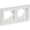 BRITE Рамка 2-местная IP44 РУ-2-БрАБ-44 арктический белый IEK BR-M22-44-K91